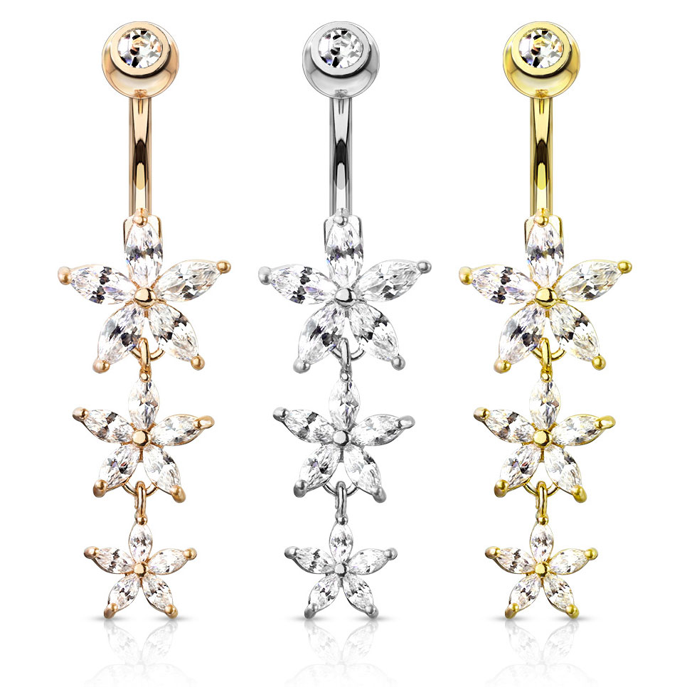 PIERCING OMBELICO CON CRISTALLI - Foto 9