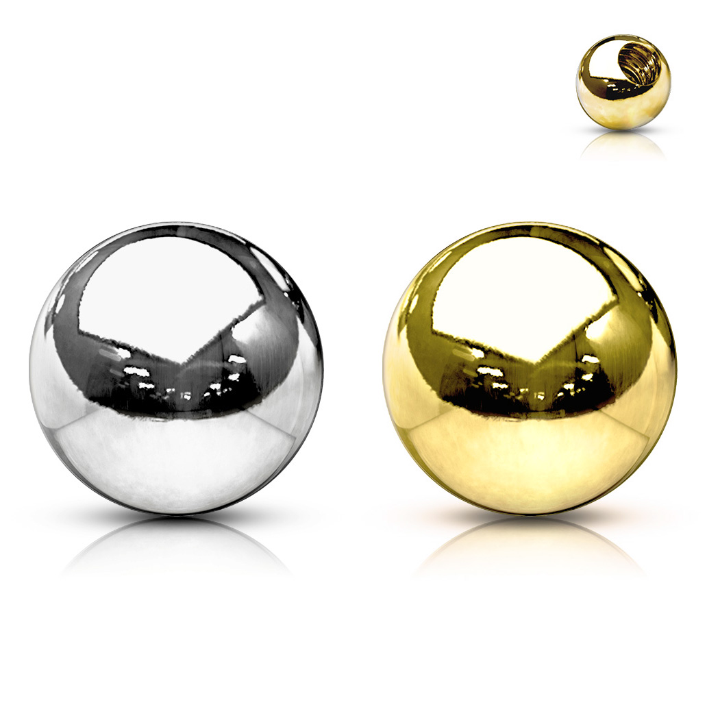 Sfera da piercing in oro 14 carati