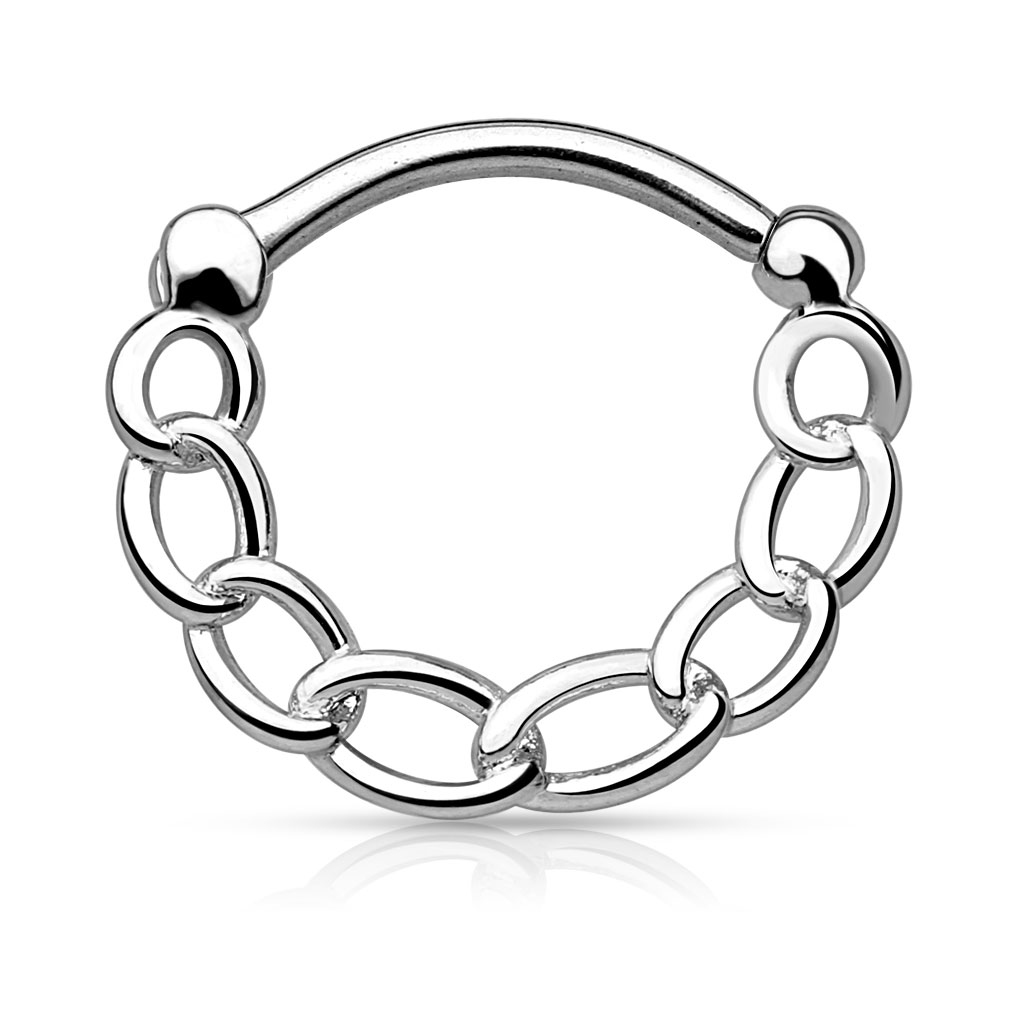 Piercing septum con catena