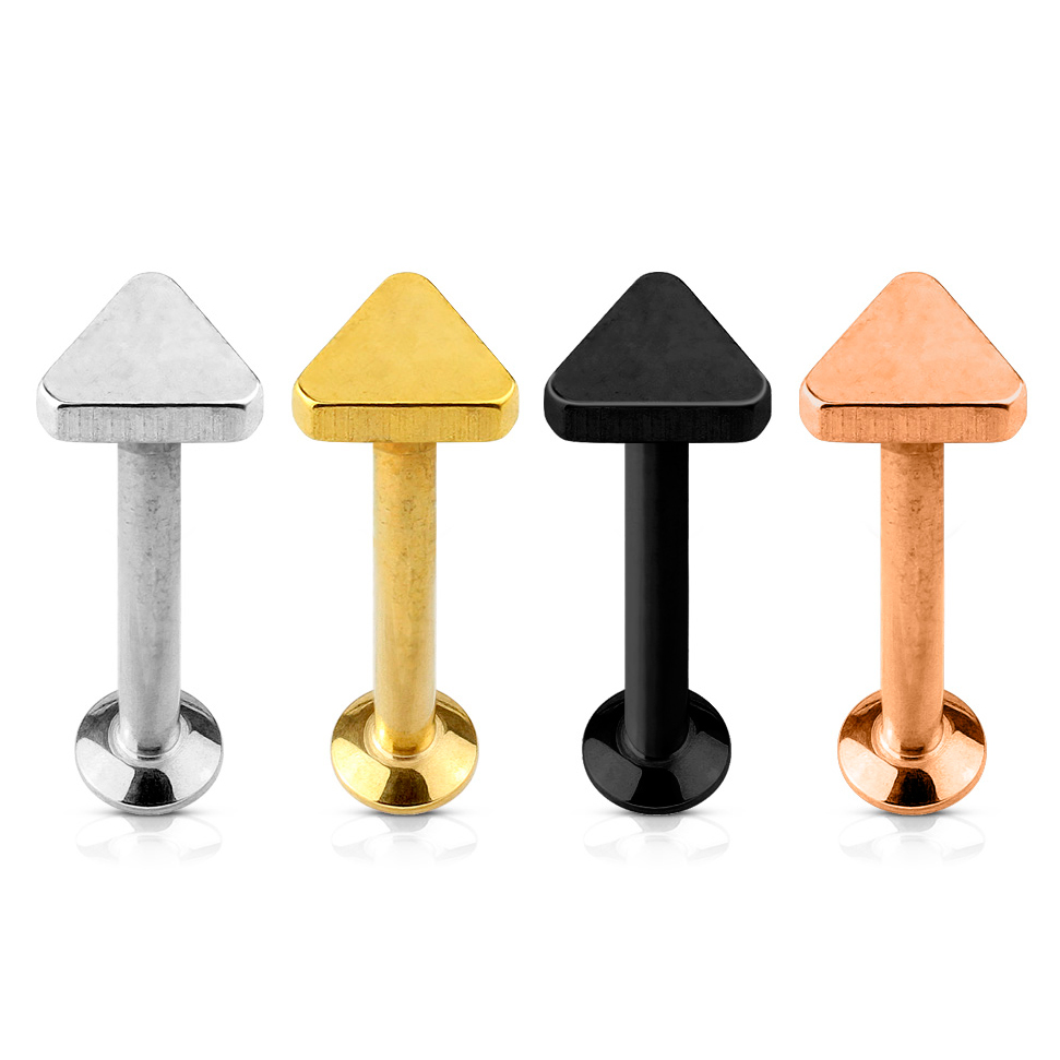 Labret con punta triangolare e filettatura interna